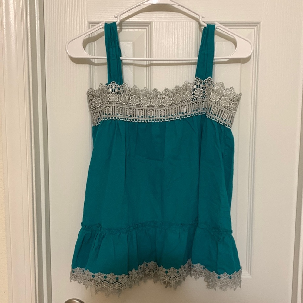 Turquoise top